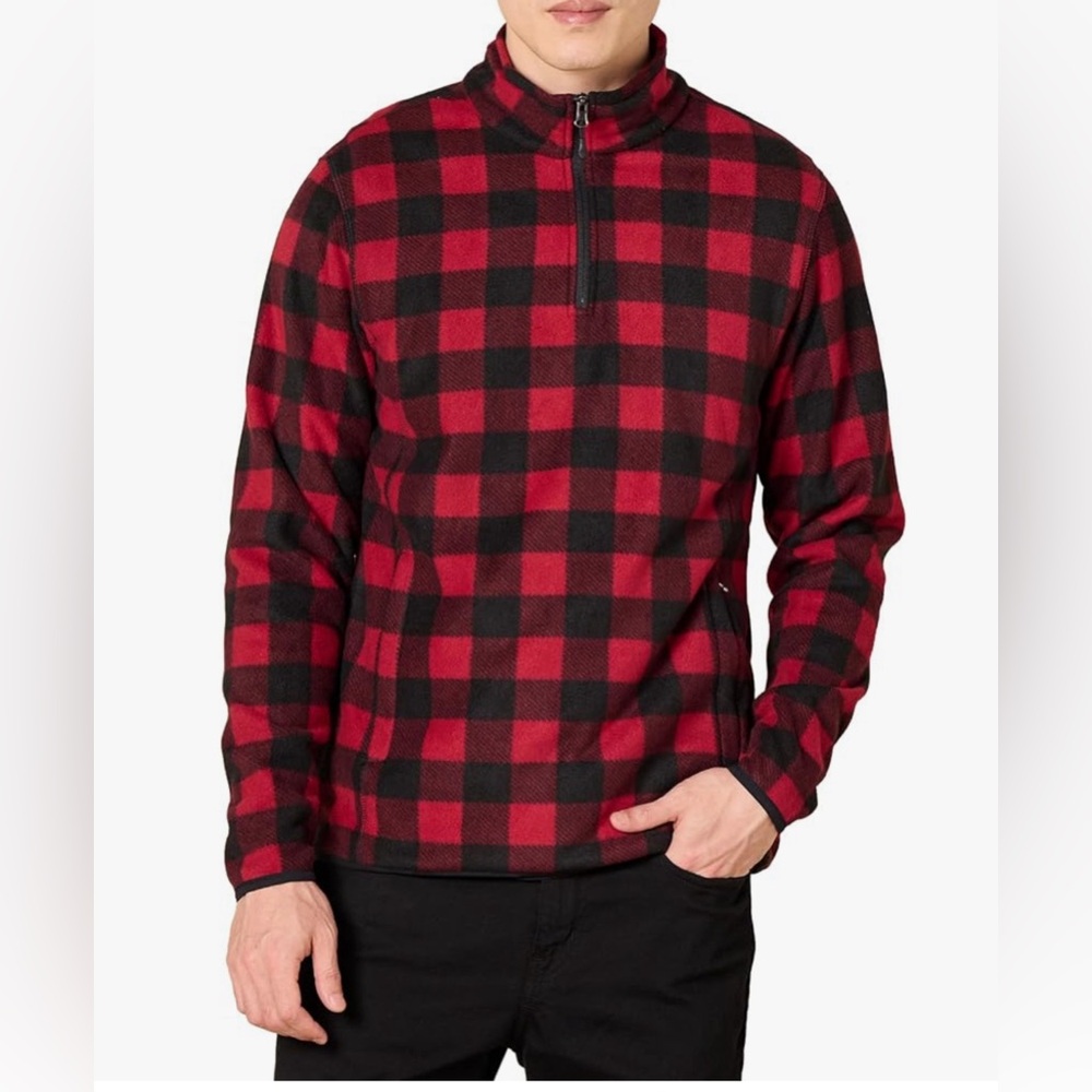 Amazon Essentials Men's Quarter-Zip Polar Fleece Jacket
